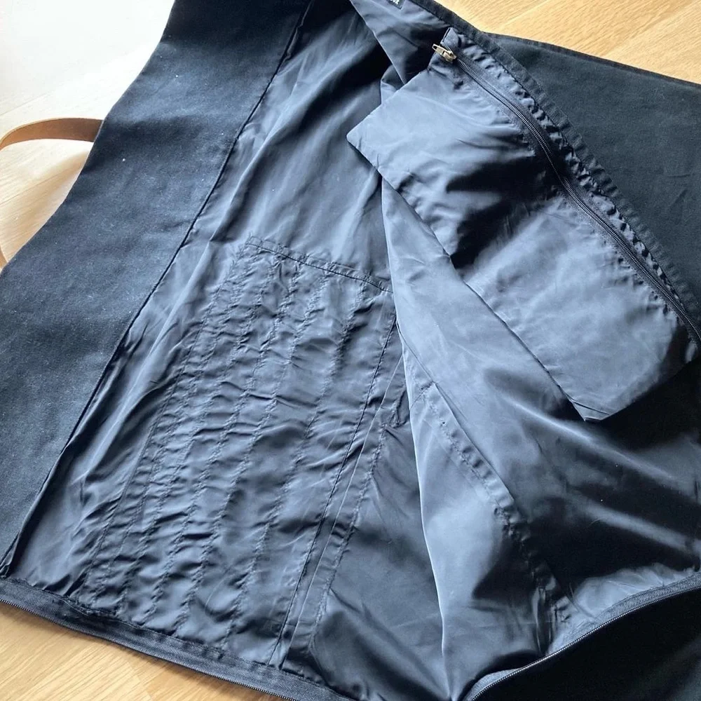 Portfolio Bag Black Canvas + Leather from The Crafter’s Box Ethically Made - Picture 11 of 14
